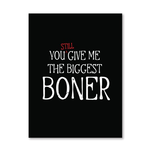 Biggest Boner Naughty Greeting Card