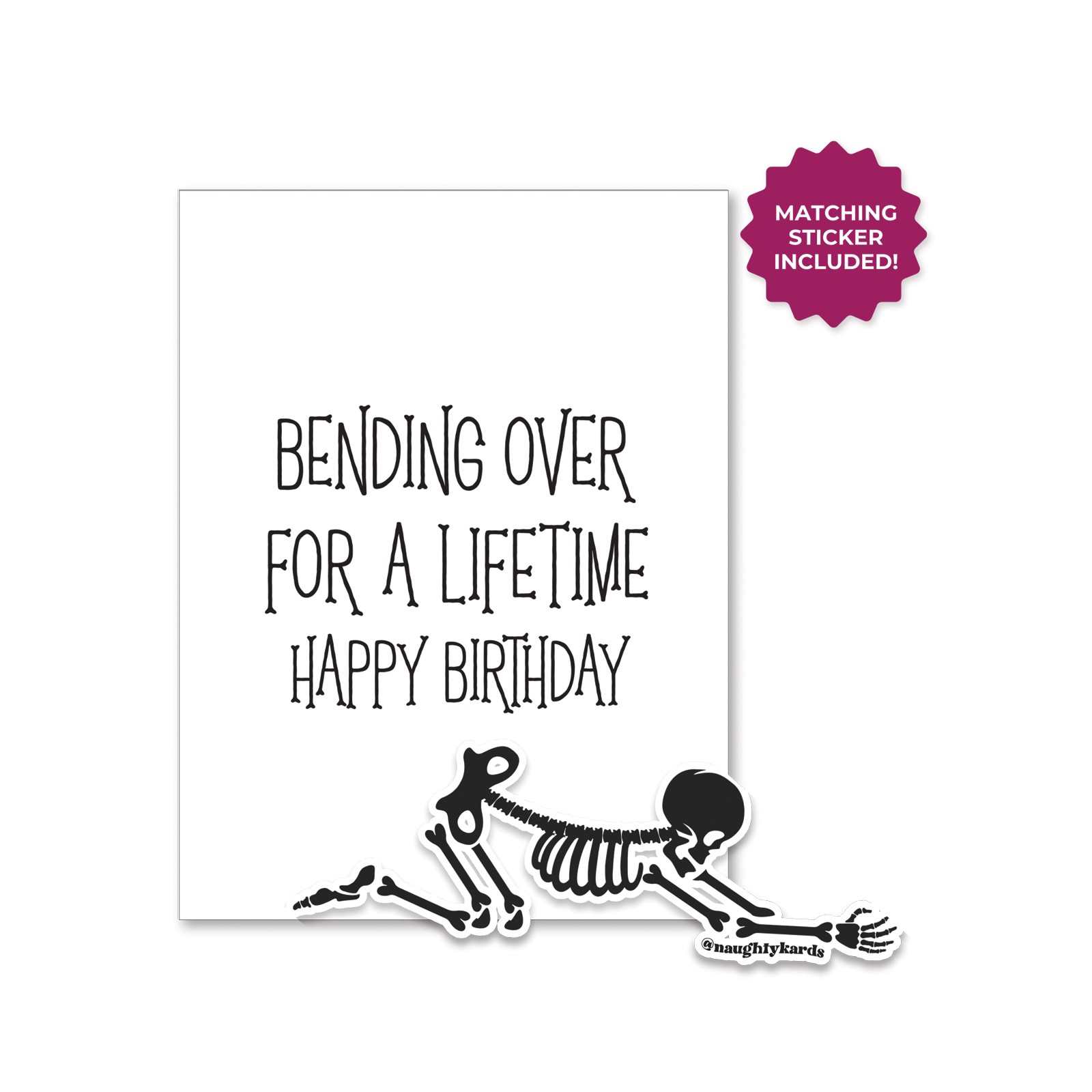 Halloween Birthday Greeting Card with Sticker