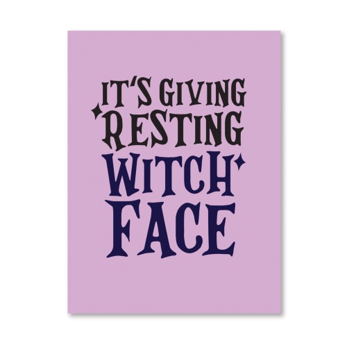 Halloween Witch Greeting Card with Sticker