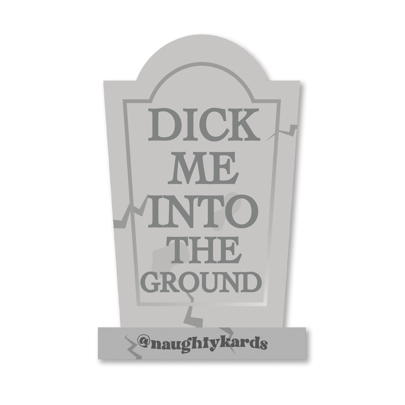 Pegatinas de Halloween Dick In Ground - Paquete de 3 para Decoración Divertida