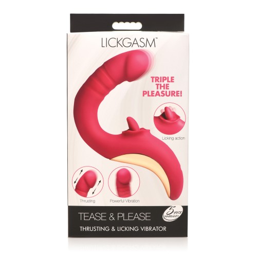 Lickgasm Vibrador de Lamer y Empujar para Placer Supremo