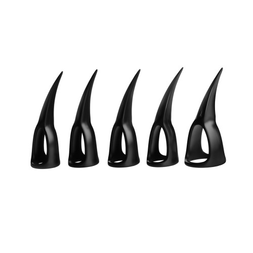 Master Series Talons Anillos de Juego de Sensación - Set de 10 pcs, Negro