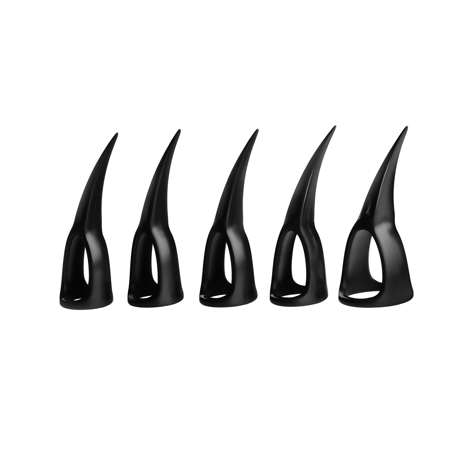 Master Series Talons Anillos de Juego de Sensación - Set de 10 pcs, Negro