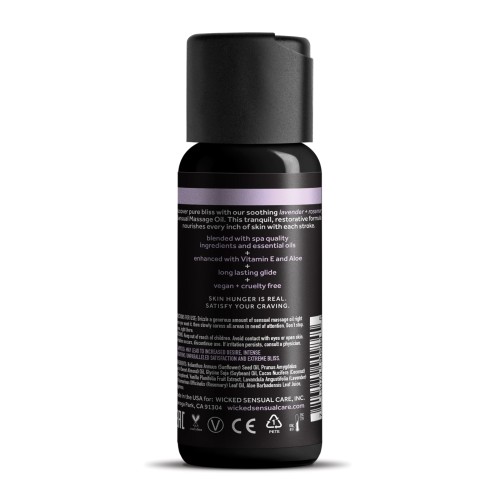 Aceite de Masaje Wicked Sensual Care Lavanda Romero 4 oz