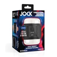 Jock Doble Stroker Vibrador Curve Toys - Negro