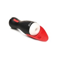 Curve Toys Jock Sucking & Vibrating Masturbator Black/Red