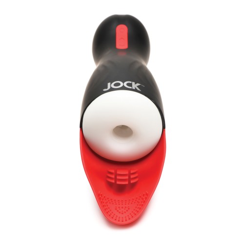 Curve Toys Jock Sucking & Vibrating Masturbator Black/Red