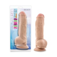 Dildo Realista Au Natural de 10" Big Boy con Testículos - Vainilla