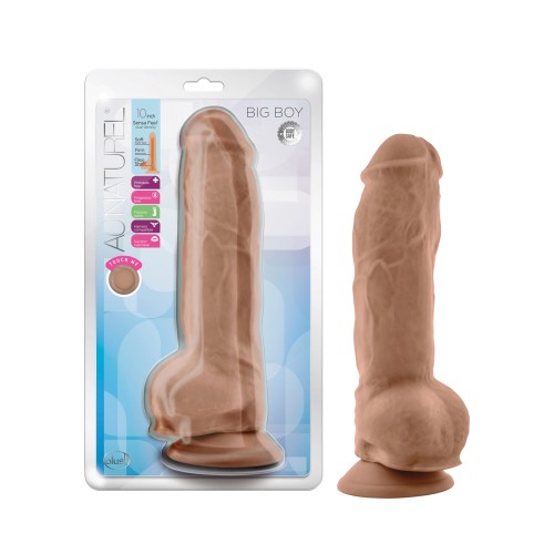 Blush Au Natural 10" Realistic Dildo with Balls Mocha