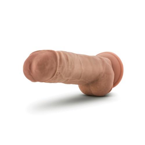 Blush Au Natural 10" Realistic Dildo with Balls Mocha