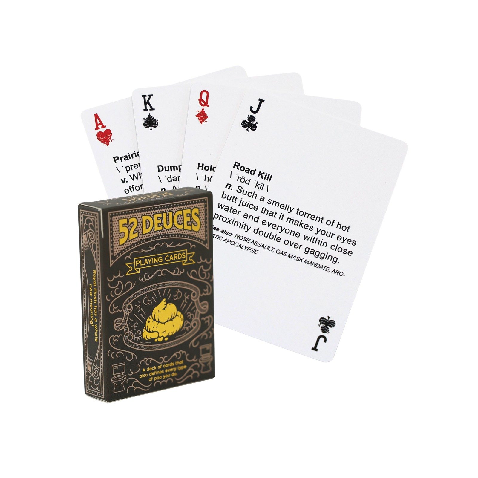 52 Deuces Poop Themed Playing Cards