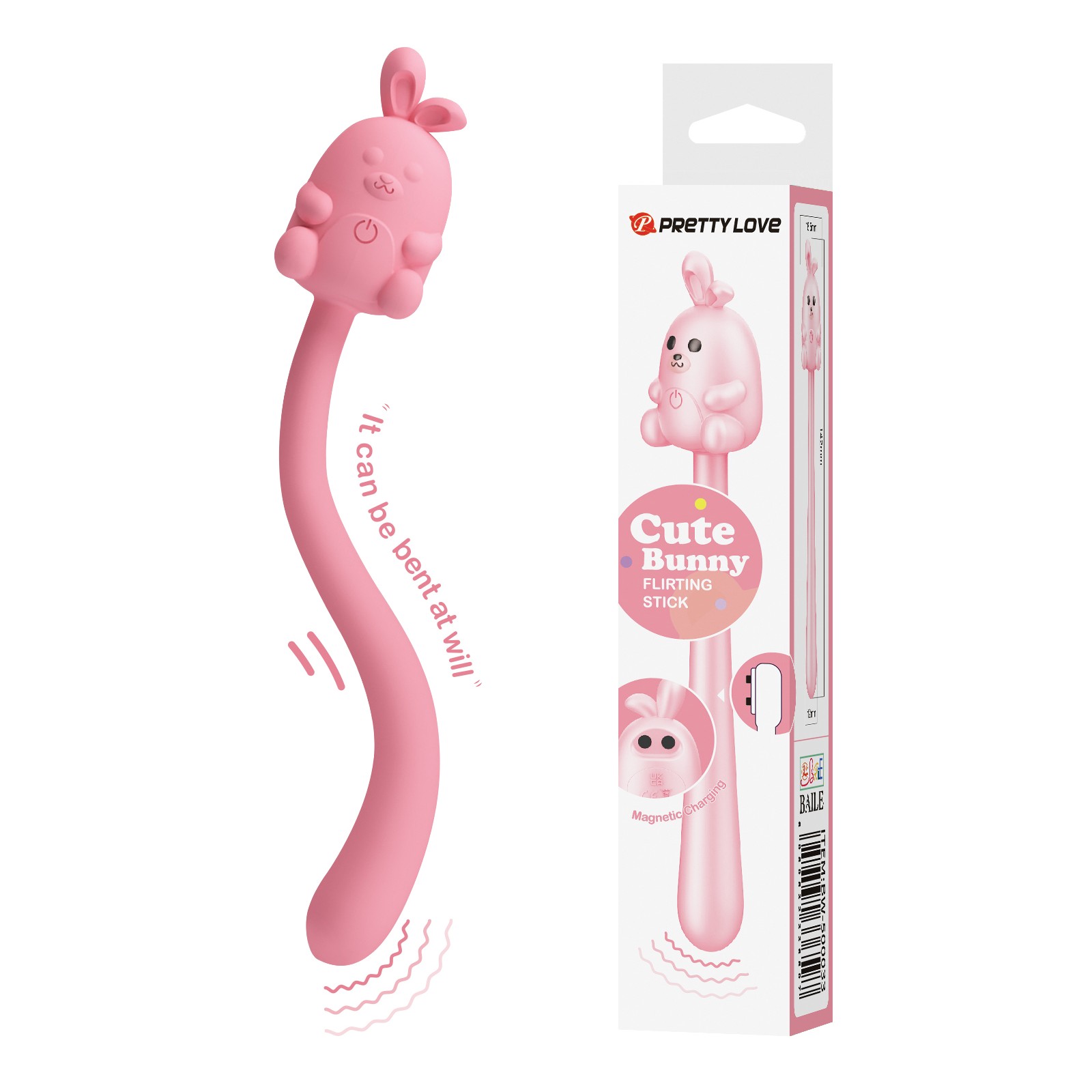 Cute Bunny Flirting Stick de Pretty Love - Placer Recargable