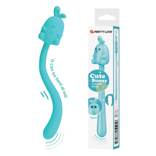 Vibrador Cute Bunny Flirting Stick para Estimulación Máxima