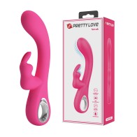 Pretty Love Novak Handle Rabbit Vibrator for Dual Satisfaction