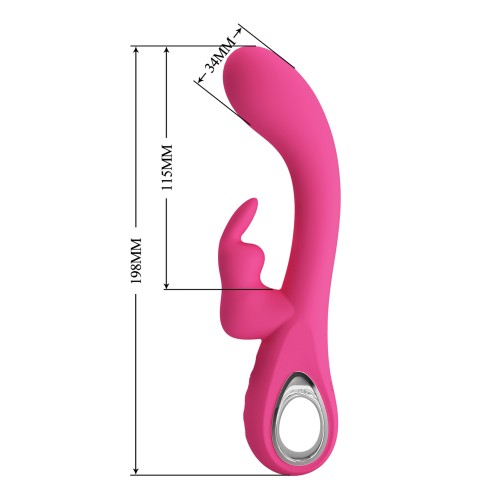 Pretty Love Novak Handle Rabbit Vibrator for Dual Satisfaction