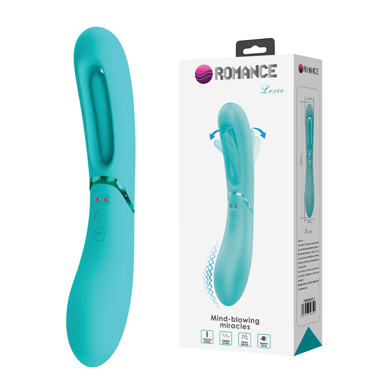 Pretty Love Romance Lexie Vibrador Flapping Aqua