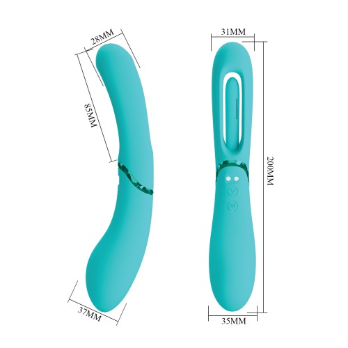 Pretty Love Romance Lexie Vibrador Flapping Aqua