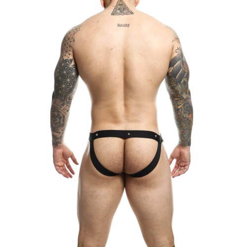 Dngeon Snap Jockstrap - Black/White Zebra O/S