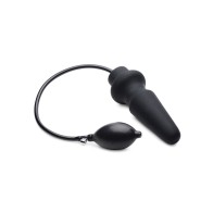 Master Series Ass-Pand Inflatable Silicone Plug - Black