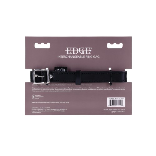 Edge Interchangeable Ring Gag for Versatile Play