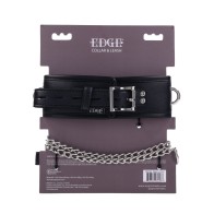 Collar Edge con Correa - Negro