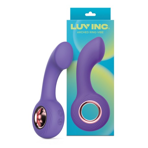 Vibrador con Anillo Arqueado Luv Inc. para Estimulación del Punto G