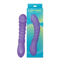 Vibrador Ribeteado para Punto G Luv Inc. - Púrpura