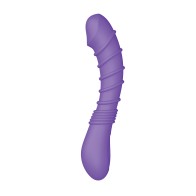 Vibrador Ribeteado para Punto G Luv Inc. - Púrpura