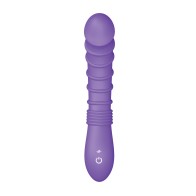 Vibrador Ribeteado para Punto G Luv Inc. - Púrpura