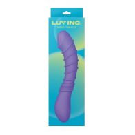 Vibrador Ribeteado para Punto G Luv Inc. - Púrpura