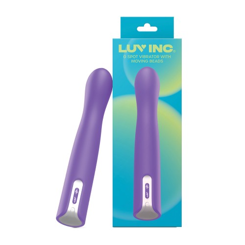 Luv Inc. Vibrador G-Spot con Perlas Móviles Púrpura