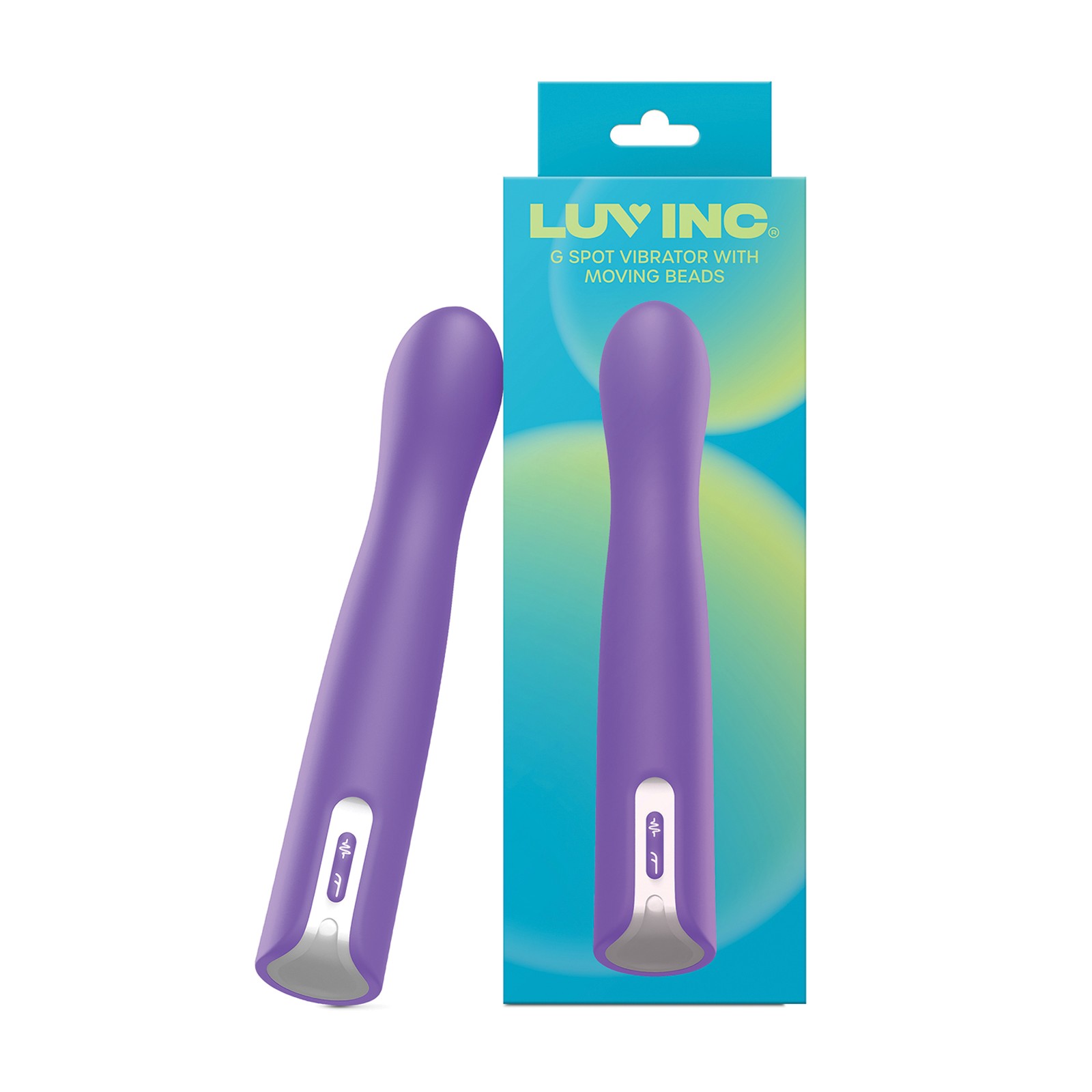 Luv Inc. Vibrador G-Spot con Perlas Móviles Púrpura