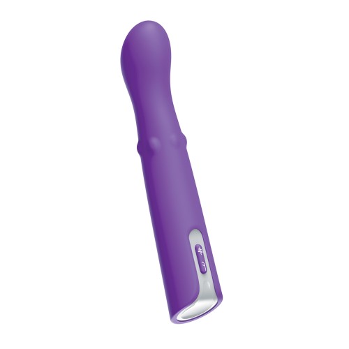 Luv Inc. Vibrador G-Spot con Perlas Móviles Púrpura