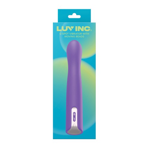 Luv Inc. Vibrador G-Spot con Perlas Móviles Púrpura