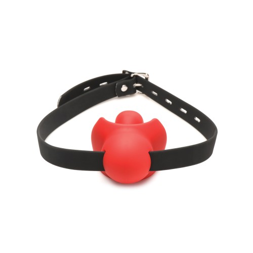 Master Series Gag Order Gag Ball de Silicona - Placer Intenso