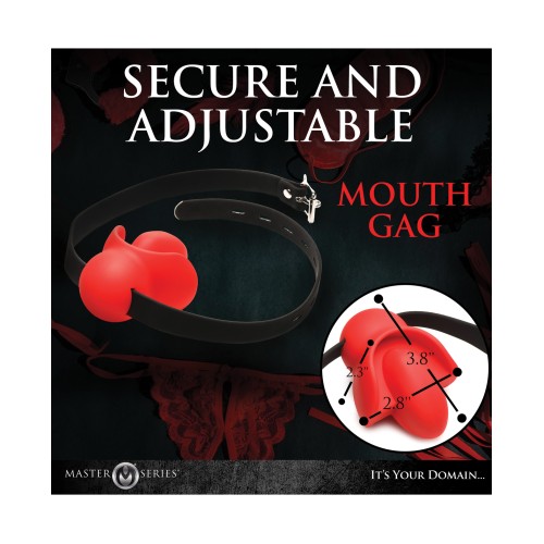 Master Series Gag Order Gag Ball de Silicona - Placer Intenso