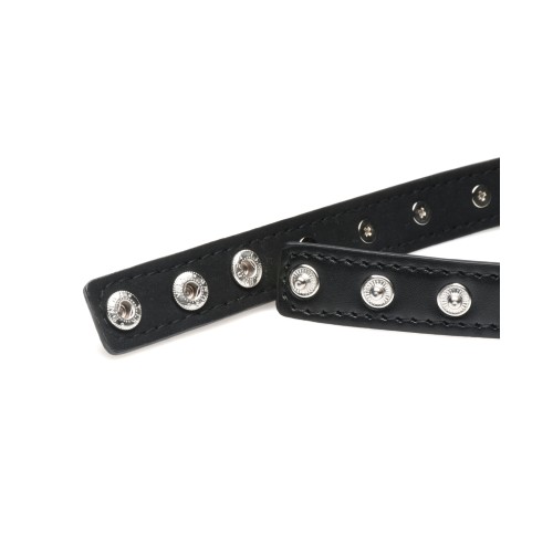 Collar con Corazones Espigados Master Series - Negro