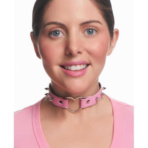 Choker de Corazón Pinchado Master Series Rosa