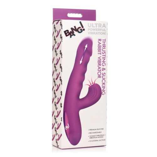 Bang! Rabbit Vibrator - Thrusting & Sucking Function