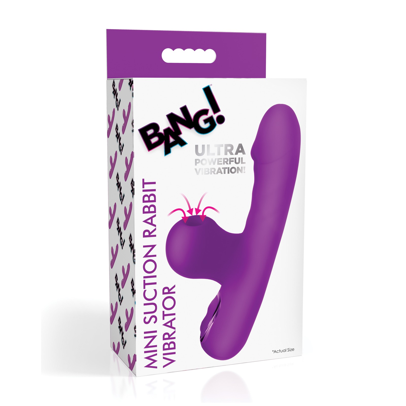 Vibrador Conejito Mini Bang! de Succión Púrpura