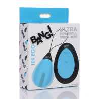 Bang 10X Silicone Vibrating Egg Blue