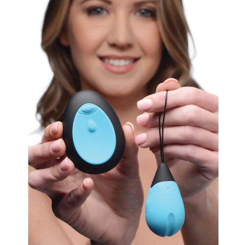 Bang 10X Silicone Vibrating Egg Blue