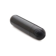 Bang! 10X Rechargeable Vibrating Metallic Bullet Black