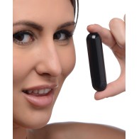 Bang! 10X Rechargeable Vibrating Metallic Bullet Black