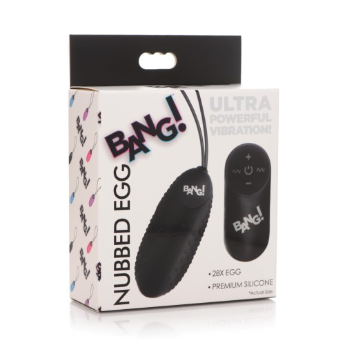 Bang! 28X Nubbed Silicone Egg Vibrator