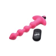 Perlas Anal Vibrantes 28X Bang! con Control Remoto - Rosa