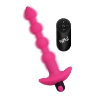 Perlas Anal Vibrantes 28X Bang! con Control Remoto - Rosa