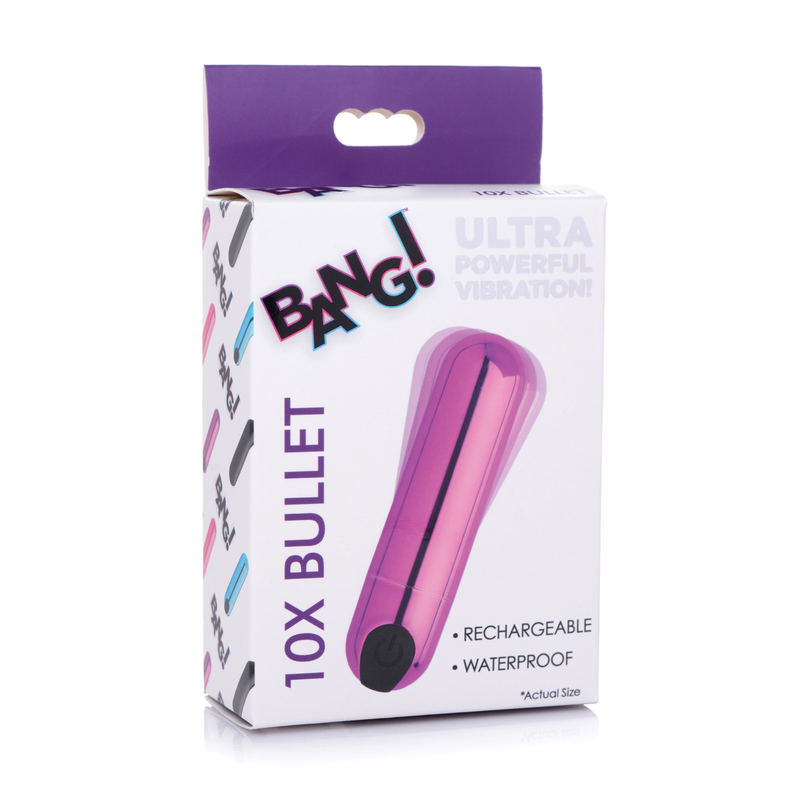 10X Rechargeable Vibrating Bullet Purple