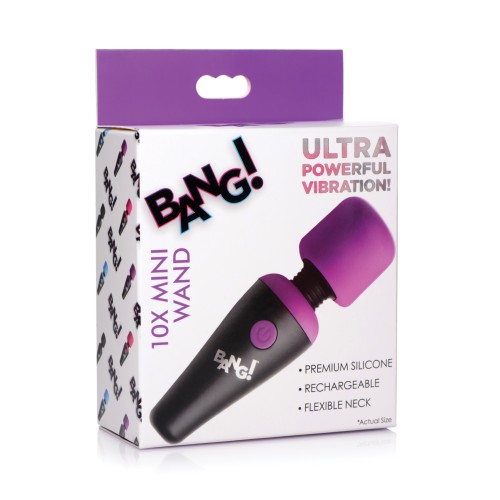 Bang 10X Vibrating Mini Wand Purple