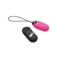 Bang! 28X Swirl Silicone Egg with Remote Pink